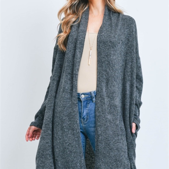 CHARCOAL CARDIGAN - Picture 7 of 7